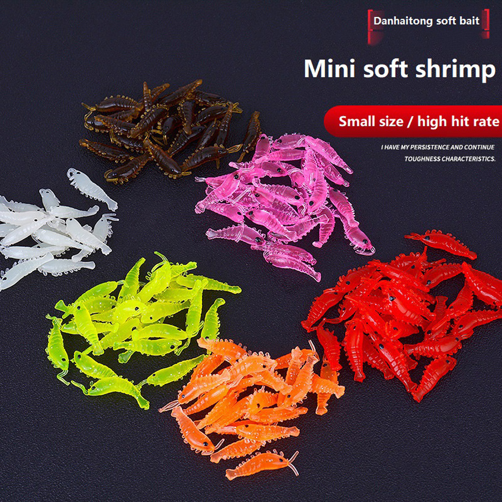 Fishing Lure Soft Plastic - 10-50pcs/lot Shrimp Bait Soft Silicone Fishing