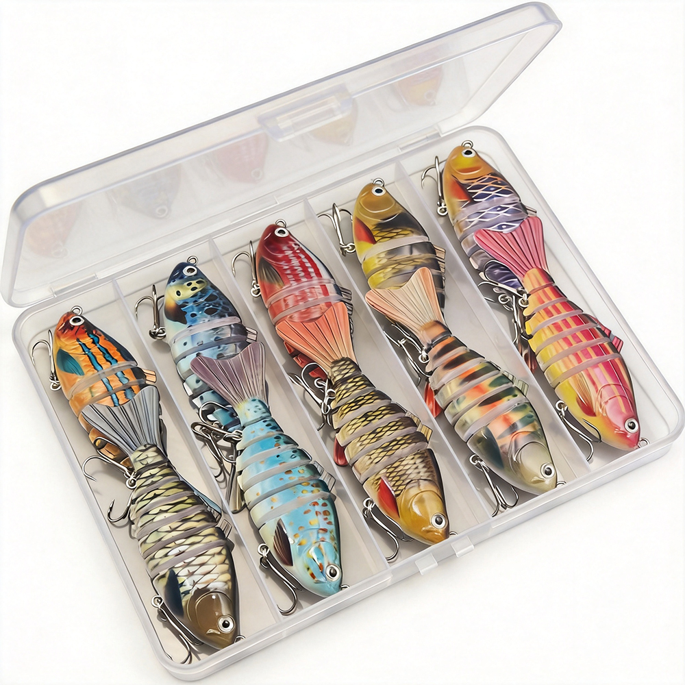 10 pcs Multi-Joint Swimbait Fi - огляд і ціна Fishing Lure Popper