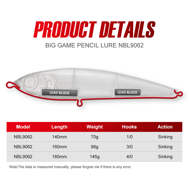 NOEBY Stickbait Fishing Lure 1 - огляд і ціна Fishing Lure Buzzbait