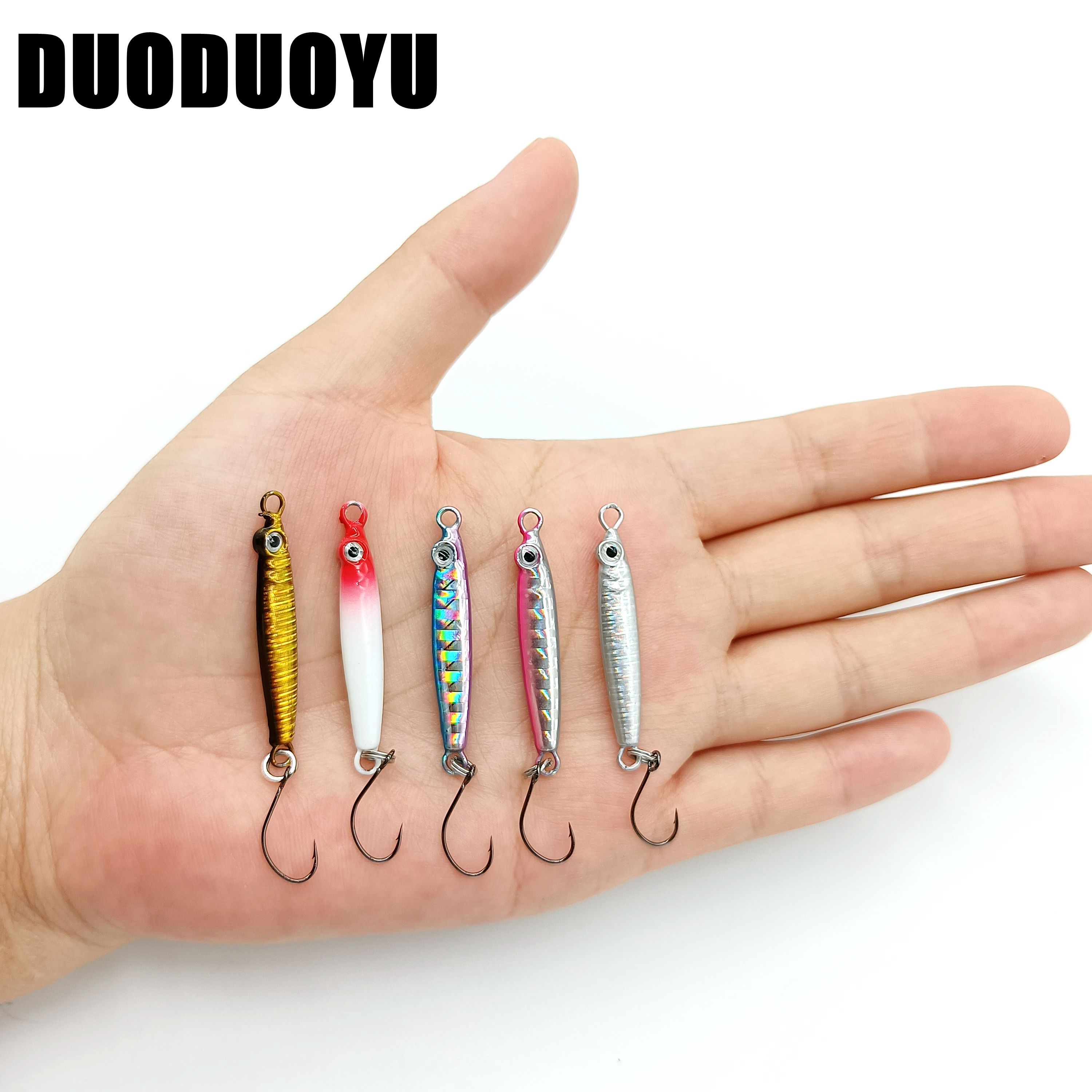 DUODUOYU 5PCS Mini  Metal Jig  - огляд і ціна Fishing Lure Soft Plastic