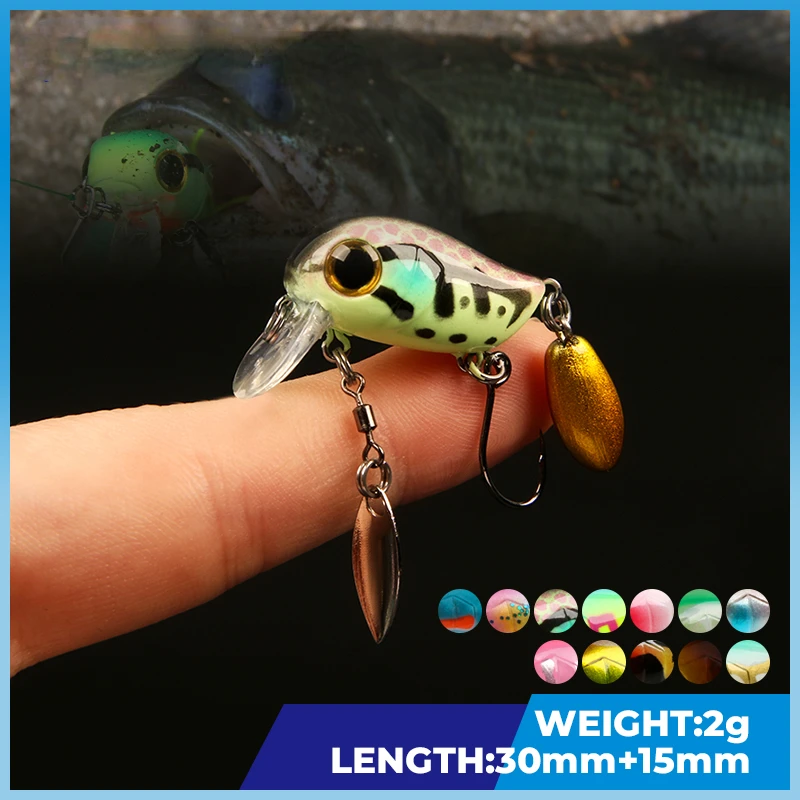 Floating Micro Crankbaits 30mm - огляд і ціна Fishing Lure Topwater