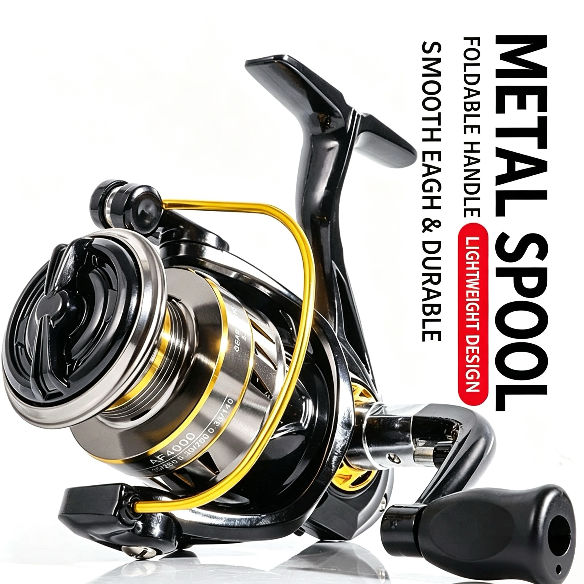 Full Metal Spinning Reel, Long - огляд і ціна Fishing Lure Accessories