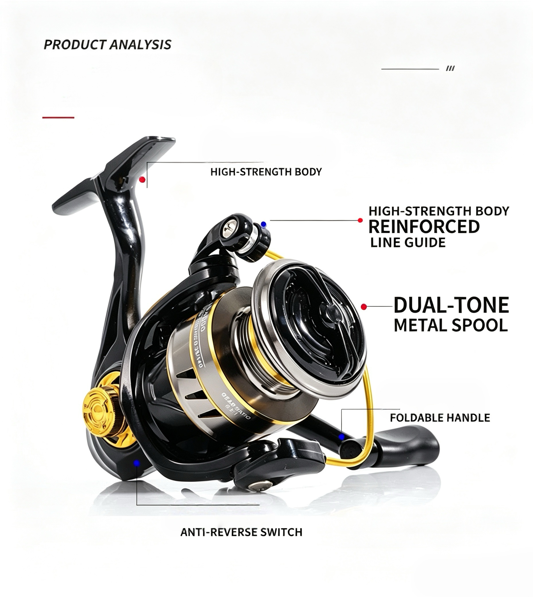 Full Metal Spinning Reel, Long - огляд і ціна Fishing Lure Accessories