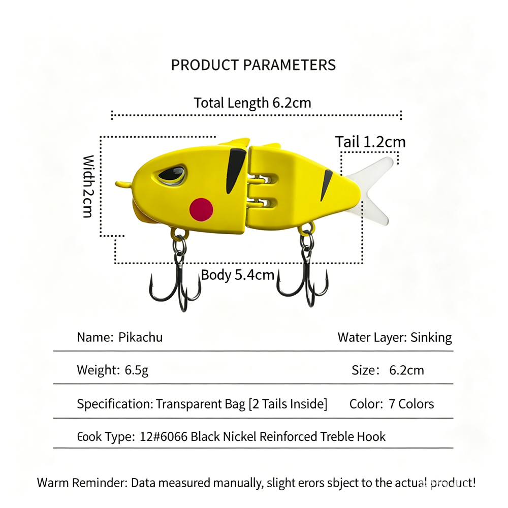 6.2cm 6.5g Swimbait Fishing Lu - огляд і ціна Fishing Lure Topwater