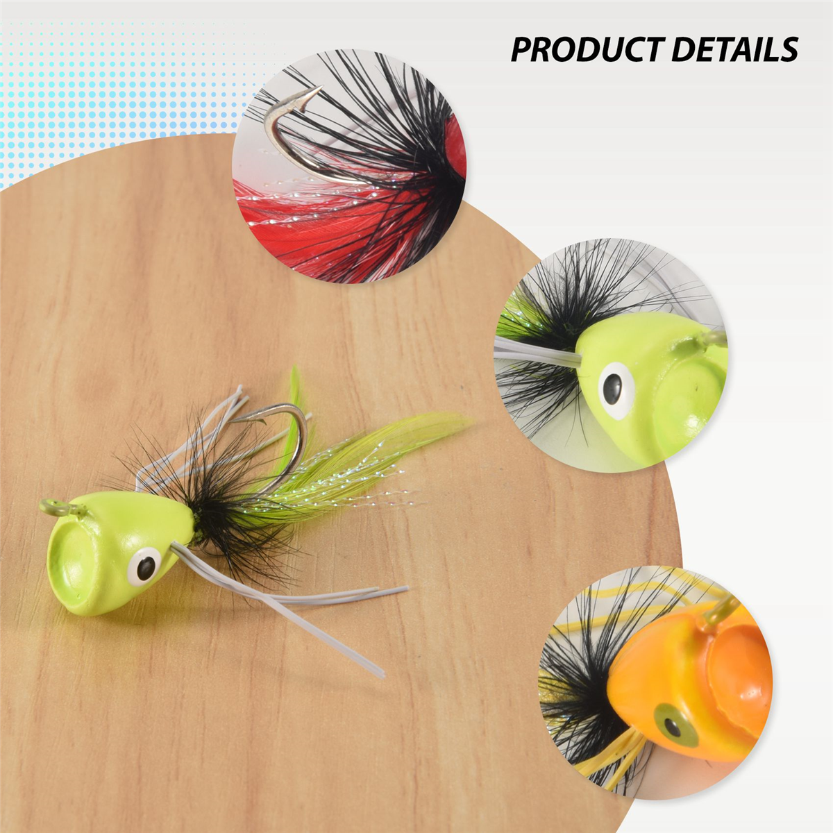 10PCS Fly Fishing Poppers,Topw - огляд і ціна Fishing Lure Topwater