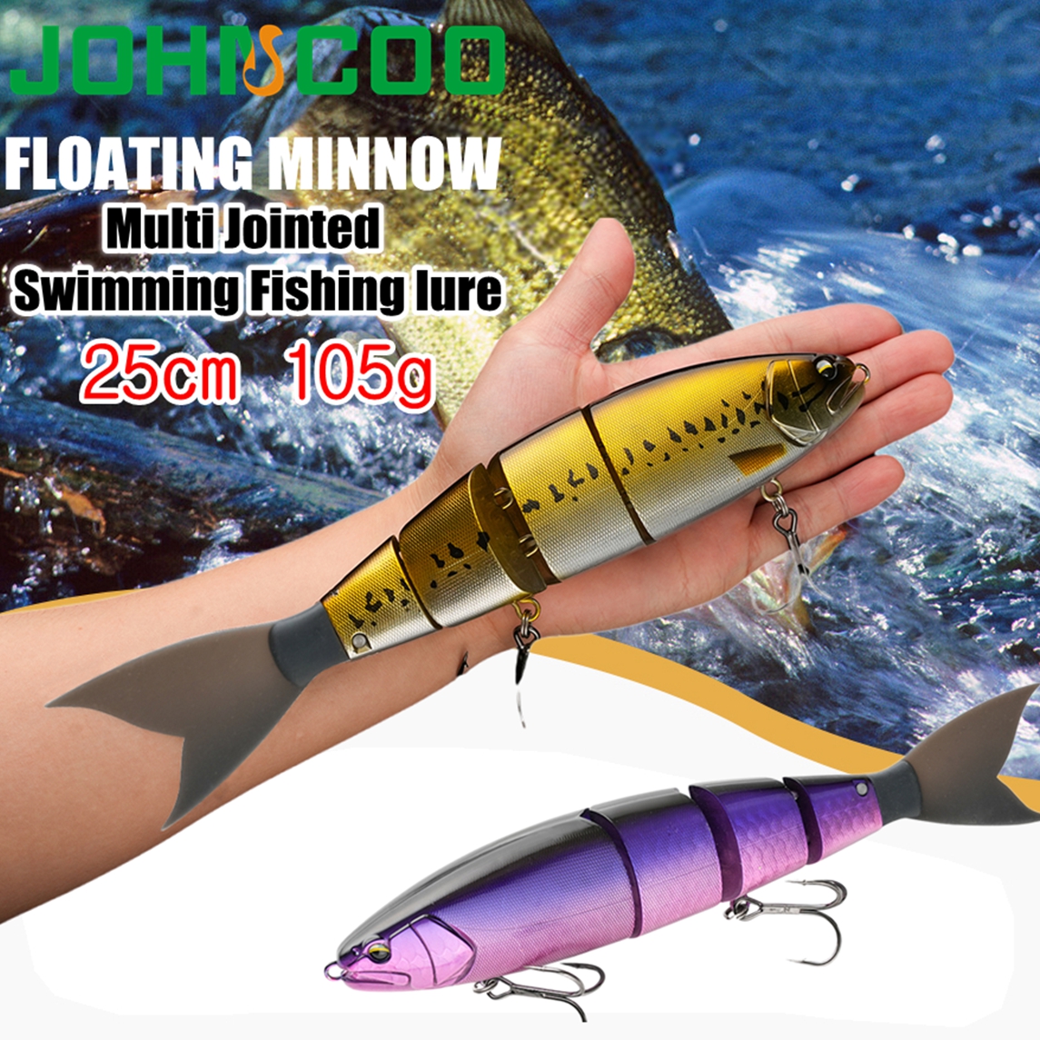 Johncoo Jointed Fishing Lure 2 - огляд і ціна Fishing Lure Popper