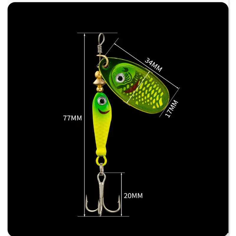 9.1g 7cm Sequins Iscas Artific - огляд і ціна Fishing Lure Spinnerbait