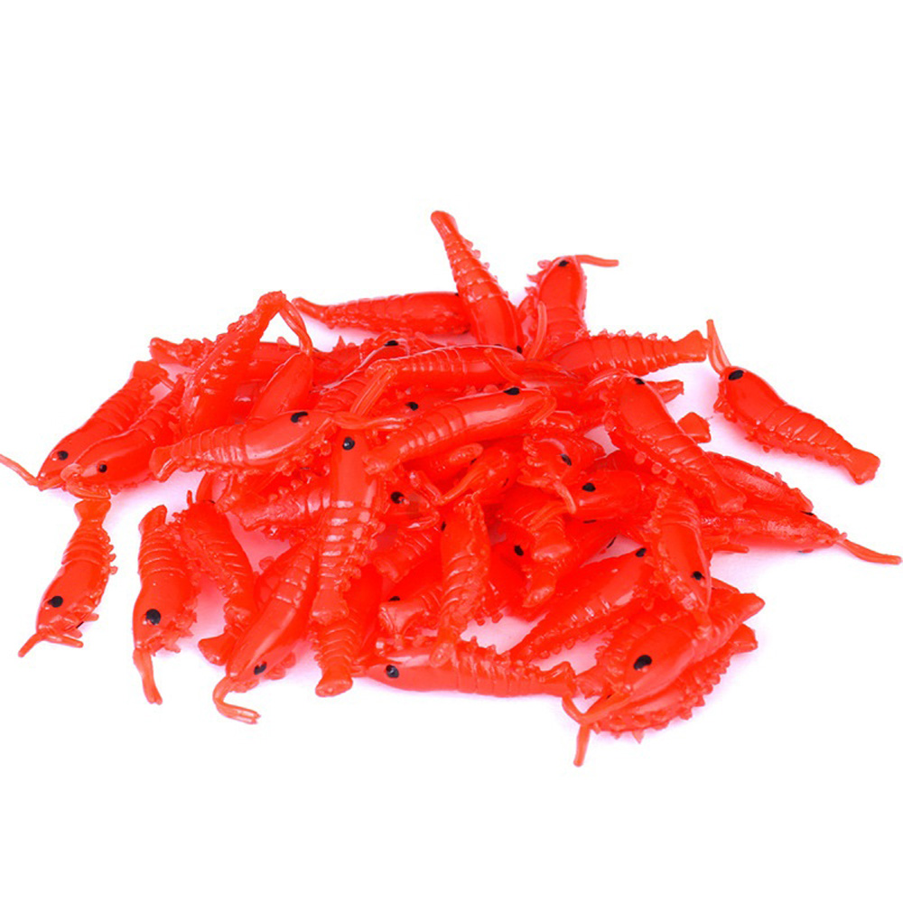 10-50pcs/lot Shrimp Bait Soft  - огляд і ціна Fishing Lure Soft Plastic