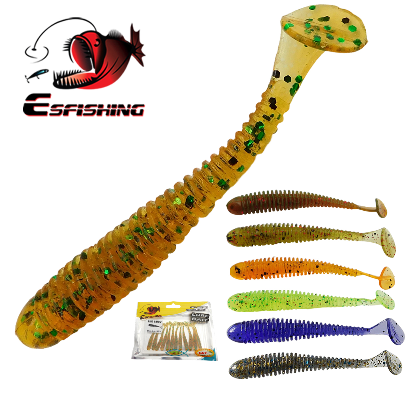 ESFISHING Swing Impact Ring Sh - огляд і ціна Fishing Lure Soft Plastic